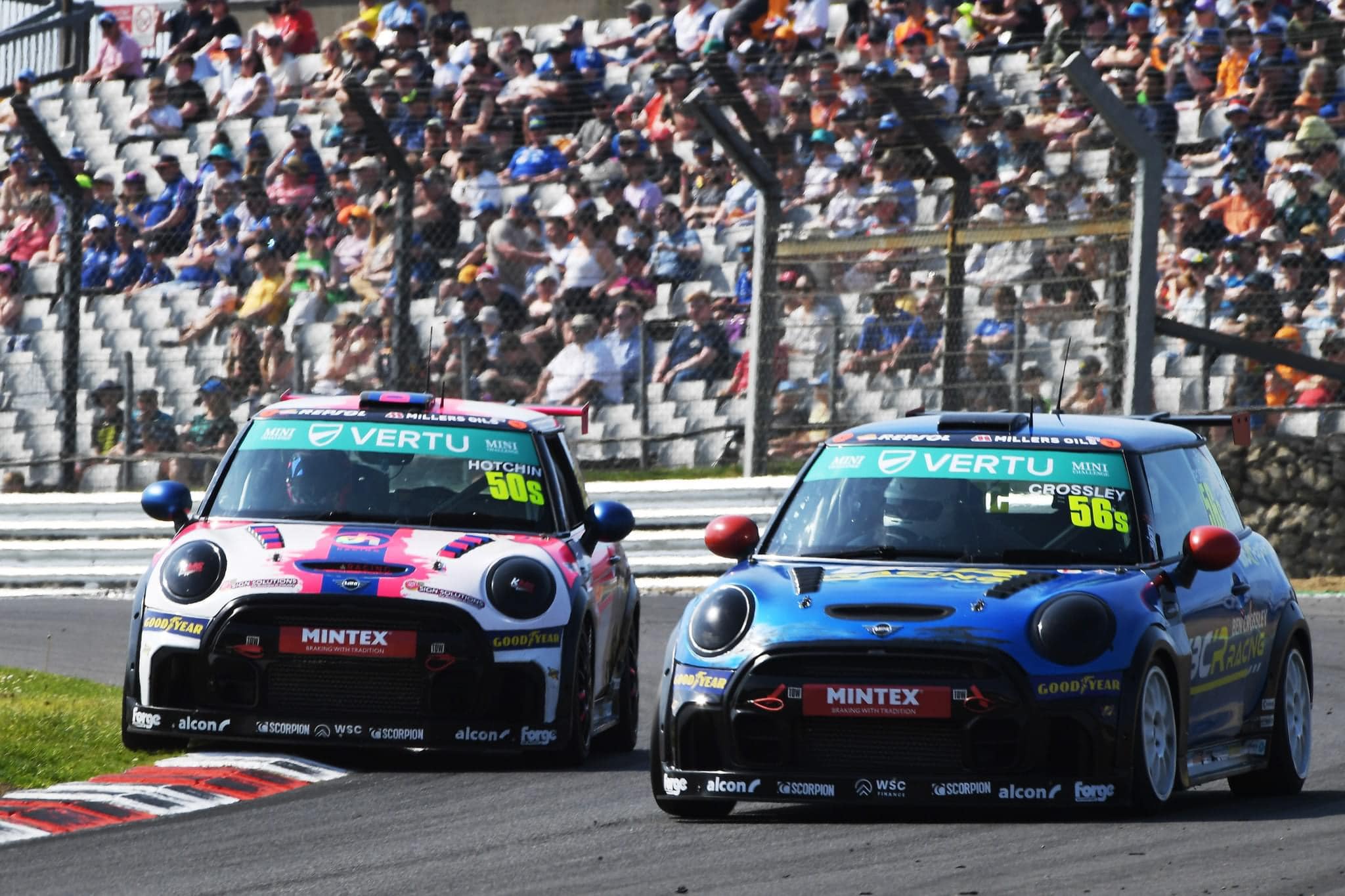 Ben Crossley sat in car with helmet